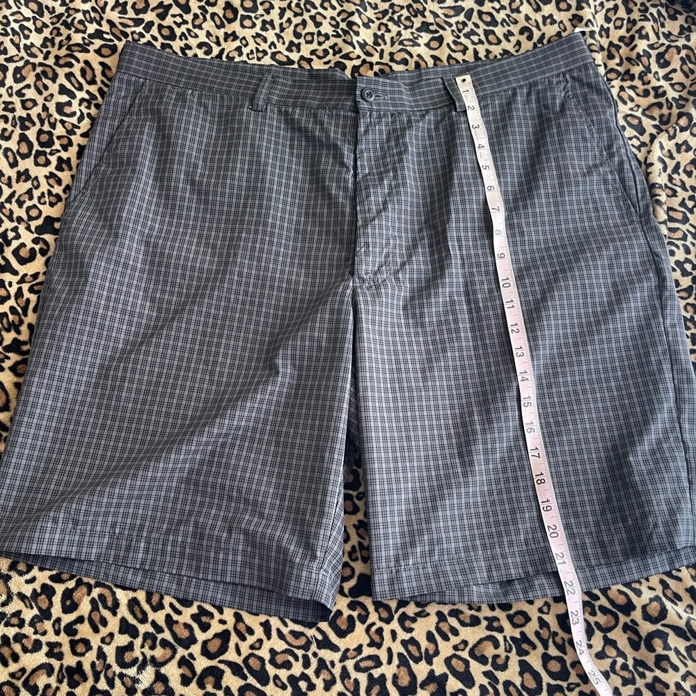 Gray Checkered Shorts